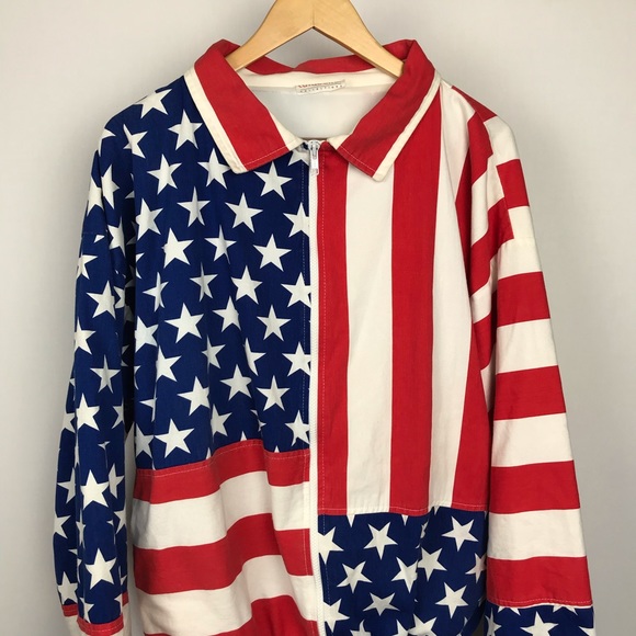 HOST PICK💎 Vintage American Flag Carabella Jacket - Picture 2 of 8